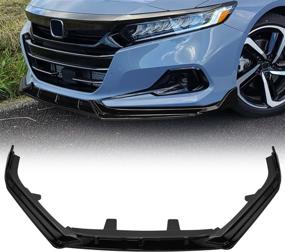 img 4 attached to 🚘 Glossy Black Archaic Front Bumper Lip Spoiler for Honda Accord Sedan 2021-2022