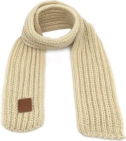 img 3 attached to 🧣 Stylish Knitted Winter Fashion Toddler Scarves: Girls' Accessories via Fashion Scarves