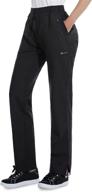 cambivo scrub pants for women, straight leg pants with elastic waistband and drawstring, mid-rise uniform logo