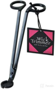 img 2 attached to 🕯️ Wickman Matte Black Wick Trimmer, Dipper & Candle Snuffer for Enhanced Candle Wick Care