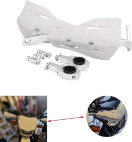 img 4 attached to 🏍️ Universal Aluminum Motocross Handguards - 7/8" and 1 1/8" - Ideal Hand Guards for Dirt Bike, Motorcycle, MX, Supermoto Racing, ATV, Quad - KAYO (White)