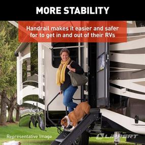 img 2 attached to 🚪 Enhanced Accessibility Handrail for 5th Wheel RVs, Travel Trailers, and Motorhomes - Lippert Solid Step Entry Assist