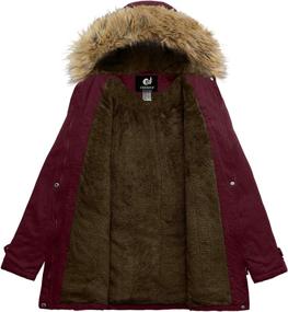 img 3 attached to CHERFLY Womens Winter Hooded X Large Women's Clothing ~ Coats, Jackets & Vests