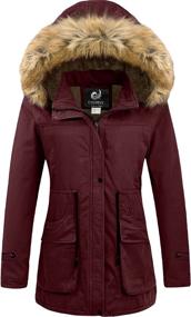 img 4 attached to CHERFLY Womens Winter Hooded X Large Women's Clothing ~ Coats, Jackets & Vests