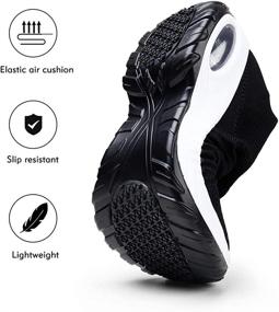 img 2 attached to HKR Walking Platform Sneakers ZJW1839Quanhei40 5 Women's Shoes ~ Athletic