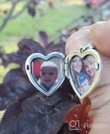 картинка 1 прикреплена к отзыву Soulmeet Sunflower Heart Locket Necklace - Personalized Sterling Silver/Gold Jewelry That Holds Photos, Keeping Your Loved Ones Close от Tim Crowder