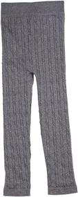 img 2 attached to 👖 Stretchy Winter Velvet Leggings for Girls - Govc Girls' Clothing