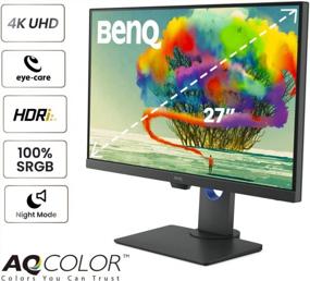 img 2 attached to High Dynamic Range BenQ PD2700U Professional Monitor with Anti Glare Screen - 3840x2160 HD