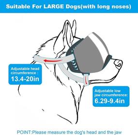 img 1 attached to Ownpets Adjustable Detachable Protection Middle Large