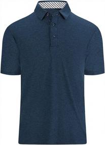 img 4 attached to Men'S Quick-Dry Golf Polo Shirt | Moisture Wicking T-Shirt Top