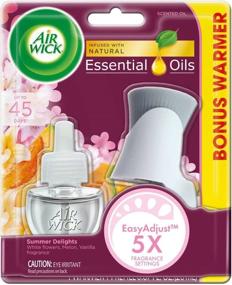 img 4 attached to Air Wick Scented Oil Starter Kit Life Scents 🌼 Summer Delights with White Flowers, Melon, and Vanilla - 1 Count