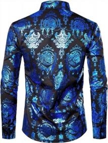 img 3 attached to 👔 ZEROYAA Multicoloured Men's Clothing Sleeve with Luxury Design for Shirts