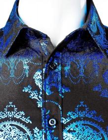 img 2 attached to 👔 ZEROYAA Multicoloured Men's Clothing Sleeve with Luxury Design for Shirts