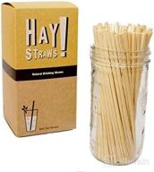 hay natural drinking straws count logo