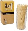 hay natural drinking straws count logo