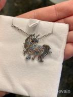 img 1 attached to Stunning Unicorn Necklace: Auspicious Crystal Jewelry for Women, Girls - Perfect Gift for Christmas, Birthdays! Surprise Your Daughter, Granddaughter, Niece! review by Michele Turner