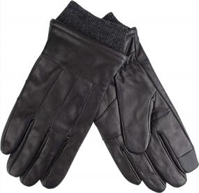 img 2 attached to Dockers Leather Gloves Black Medium Men's Accessories in Gloves & Mittens