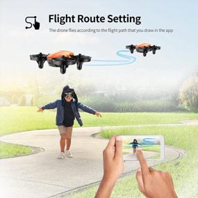 img 2 attached to Potensic A20W Drone For Kids, Mini Drone With Camera 720P HD, RC Drone, 3 Batteries With Altitude Hold, One Key Take Off, Easy For Beginners, Gravity Sensor, Headless Mode, Orange