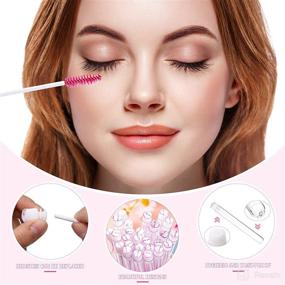 img 2 attached to 💄 Mascara Brush Cleaning Tools & Accessories: Convenient and Disposable Option to Extend Mascara Brushes' Lifespan