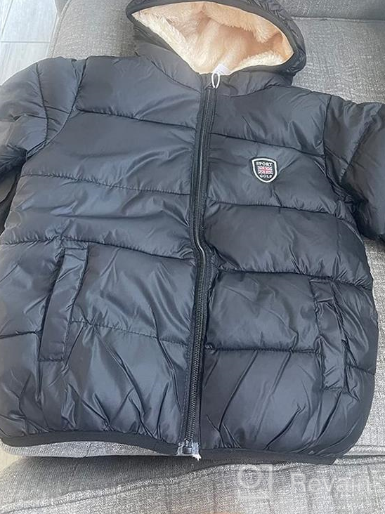 img 1 attached to 🧥 Warm and Cozy: Filouda Baby Boys Girls Winter Jacket with Fleece Lining, Windproof Hooded Puffer Coat review by Howie Broyles