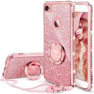 sparkle and style: ocyclone glitter iphone 6/6s case with kickstand and rhinestone bumper - perfect for girls and women logo