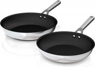 ninja c62200 foodi neverstick stainless steel fry pan set - 10.25 & 12-inch, oven safe to 500°f! logo