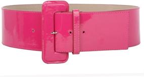 img 2 attached to Ladies Waist Patent Fashion Leather Women's Accessories : Belts