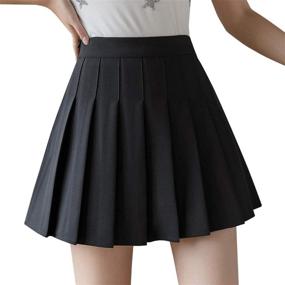 img 4 attached to Women Girls Skirt Waisted Gothic Girls' Clothing ~ Skirts & Skorts