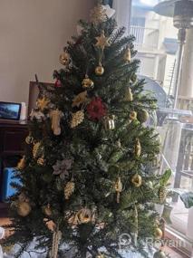 img 5 attached to 76Ct Небьющийся набор украшений для рождественской елки - бирюзовые и золотые украшения с многоразовыми подарочными коробками, различные размеры для рождественской елки