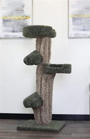 img 4 attached to 🌳 Prestige Cat Trees Green Large Unique Cat Play Tree (190069-Green) - Perfect for Active Feline Entertainment