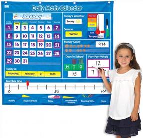 img 4 attached to Держите математику под рукой: EAI Education Daily Math Calendar Pocket Chart