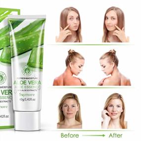 img 2 attached to Skymore Aloe Vera Set: Mask, Gel, And Cleanser For Hydrated, Soothed Skin - Perfect For Sunburn And Dry Skin Relief
