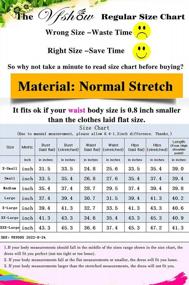 img 1 attached to VFSHOW Womens Crew Neck Buttons Slim Work Business Office Bodycon Pencil Dress