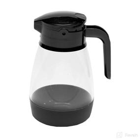 img 4 attached to Service Ideas 16oz Syrup Dispenser, Black/Clear - SY916BL