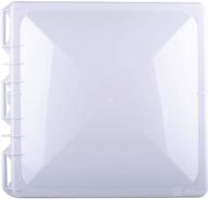 🏕️ wadoy 13 x 13 inch rv camper vent cover/lid: premium trailer vent cover compatible with jensen metal rv roof vents! logo