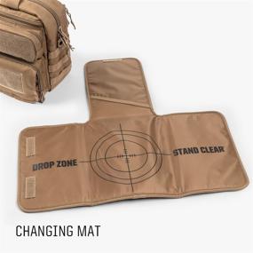 img 1 attached to Mens Tactical Diaper Bag for Dads with Changing Mat and Stroller Straps - TBG