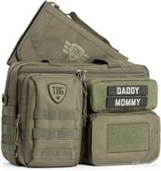 mens tactical diaper bag for dads with changing mat and stroller straps - tbg logo
