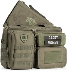 img 4 attached to Mens Tactical Diaper Bag for Dads with Changing Mat and Stroller Straps - TBG