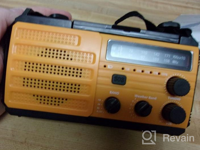 img 1 attached to 【2023 Newest】8000MAh Emergency Hand Crank Radio,AMFM NOAA Weather Alert Radio,Survival Solar Powered Radio With Super Bright Flashlight,SOS Alarm,Phone Charger,Compass For Hurricane,Outdoor Emergency review by Thomas Taylor