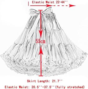 img 3 attached to 👗 Colyanda 3-Layered Pleated Petticoat: The Ultimate White Women's Clothing Skirt