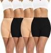women's anti-chafing spandex boxer briefs slip shapewear bike shorts for under dresses logo
