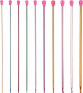 набор тунисских крючков coopay, 10 шт. длинных металлических крючков для начинающих, многоцветные афганские иглы для вязания крючком, высококачественные принадлежности для вязания крючком для вязания крючком. логотип
