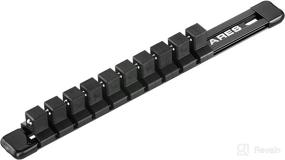 img 4 attached to 🔧 ARES 70344-1/2-Inch Drive Black 9.84-Inch Aluminum Socket Organizer - Efficient Tool Storage for 10 Sockets, Keeping Your Toolbox Neat and Organized - Secure Rail Prevents Socket Slippage