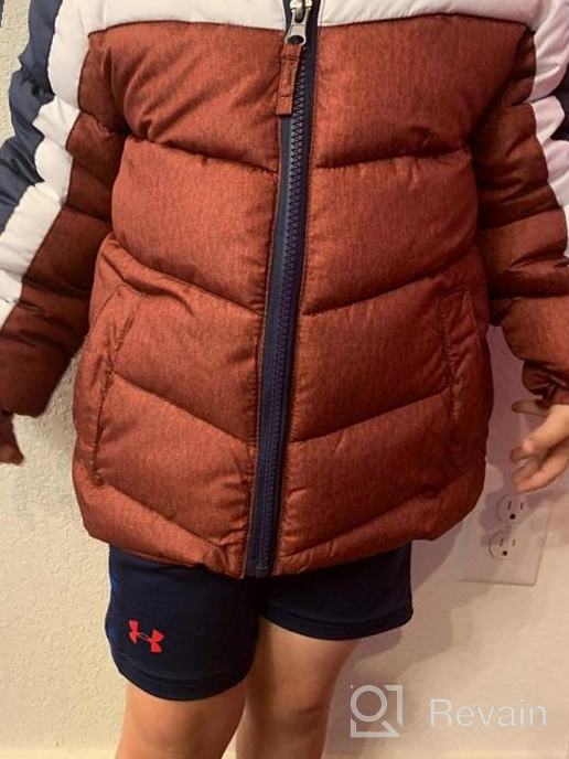 img 1 attached to Warm Winter Coat with Hood for Boys - Thicken Puffer Jacket, Waterproof Parka, Lightweight Outdoor Jacket by Hzxvic review by Jeff Morris