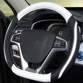 img 4 attached to BuilLLin Cut Steering Wheel Cover Interior Accessories best: Steering Wheels & Accessories