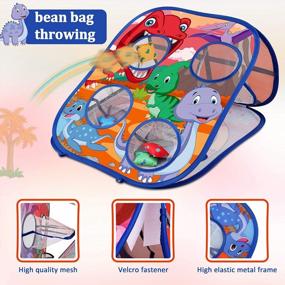 img 3 attached to Outdoor Family Toss Game: Animal Bean Bag Toss Toy, Ideal Party Supplies For Kids' Birthdays & Christmas Gifts For Boys And Toddlers Ages 3-6