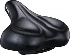 img 4 attached to C50 Extra Wide Bike Saddle Replacement - DAWAY Oversized Comfortable Memory Foam Bike Seat For Men Women Comfort On Peloton, Exercise, Mountain & Road Bikes Or E-Bike