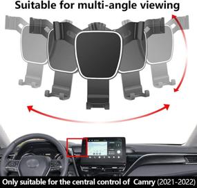 img 1 attached to LUNQIN Car Phone Holder for 2021-2022 Toyota 🚗 Camry: Perfect Auto Accessory for Navigation & Interior Decoration