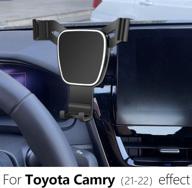 lunqin car phone holder for 2021-2022 toyota 🚗 camry: perfect auto accessory for navigation & interior decoration logo