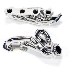 img 3 attached to 🚗 Shorty Tuned Length Performance Exhaust Headers for Ford Mustang GT - BBK 1615 - 1-5/8 inch - Chrome Finish